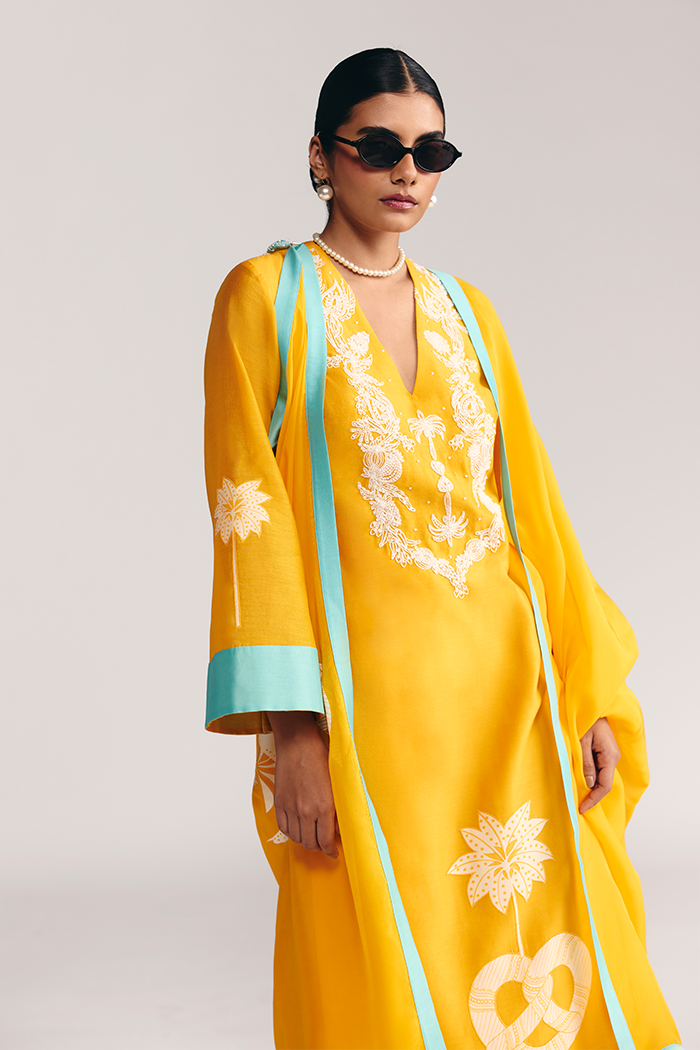 Yellow Jungle Bakery Kurta Set