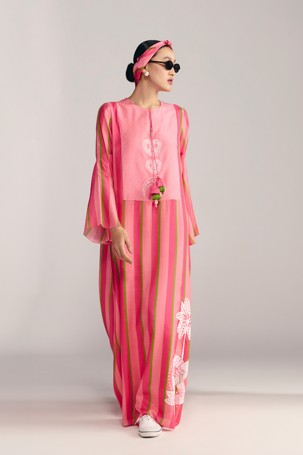 Jungle Bakery In Sunset Sorbet Kaftan