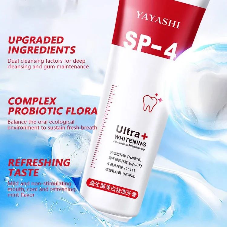 Sp-4 probiotic Natural whitening toothpaste (BUY 1 GET 1 FREE)