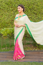 Mint Turtle Tale Saree