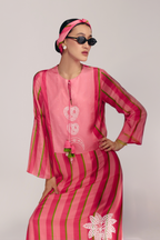 Jungle Bakery In Sunset Sorbet Kaftan