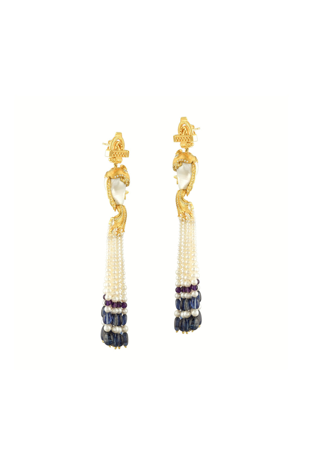 Moonlit Matsya Earrings