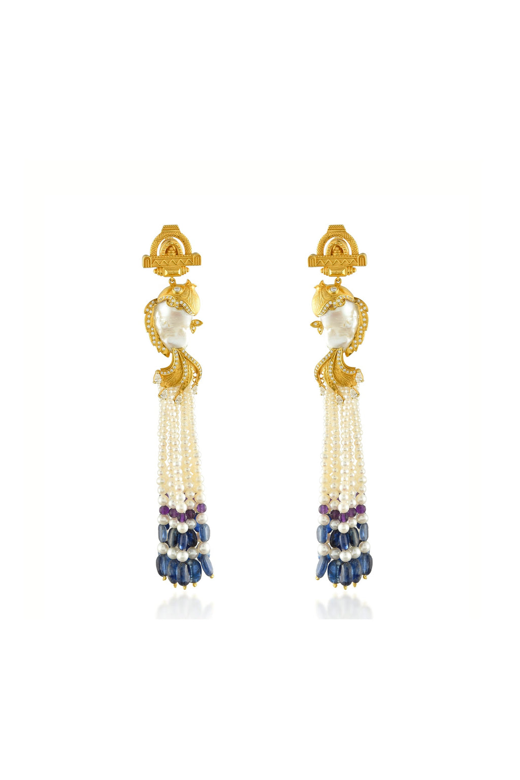 Moonlit Matsya Earrings