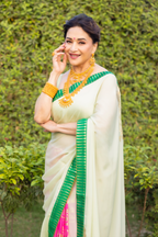 Mint Turtle Tale Saree