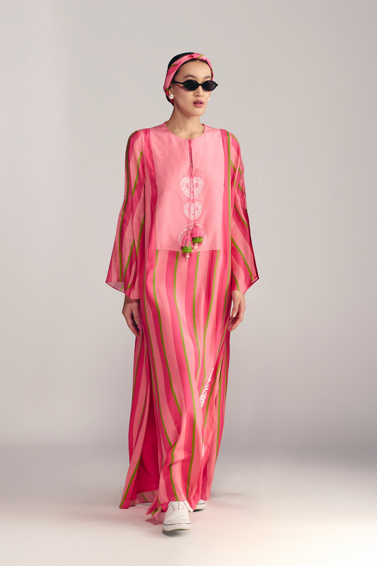 Jungle Bakery In Sunset Sorbet Kaftan