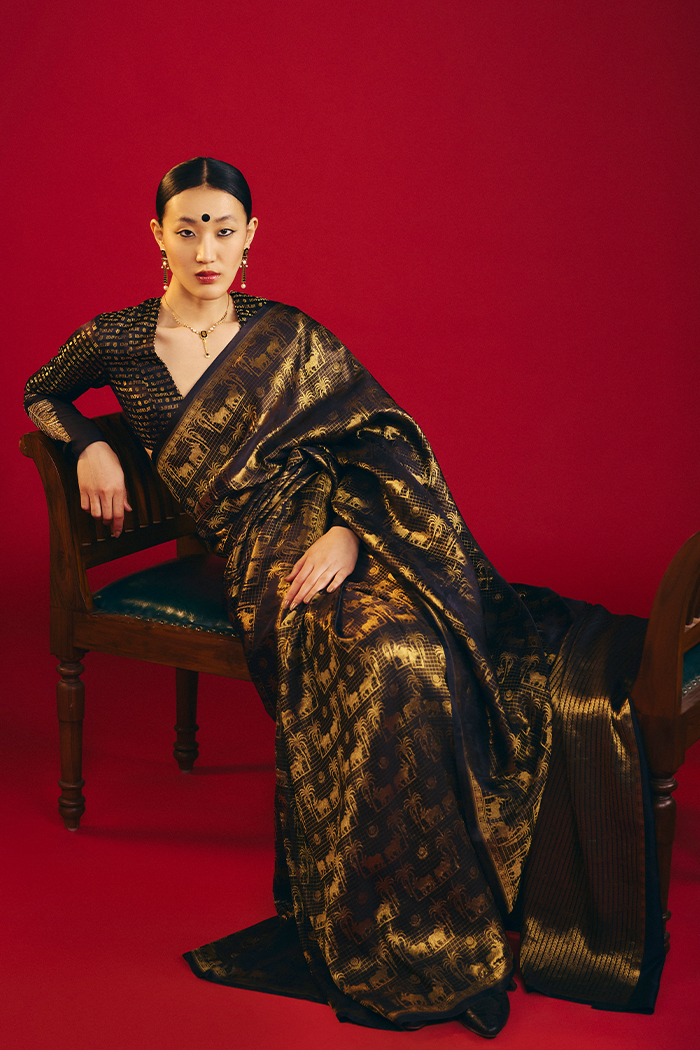 Soorma Chaand Chaukor Saree