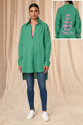 Green Slogan Shirt