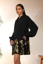 Black Sunny Days Collar Dress