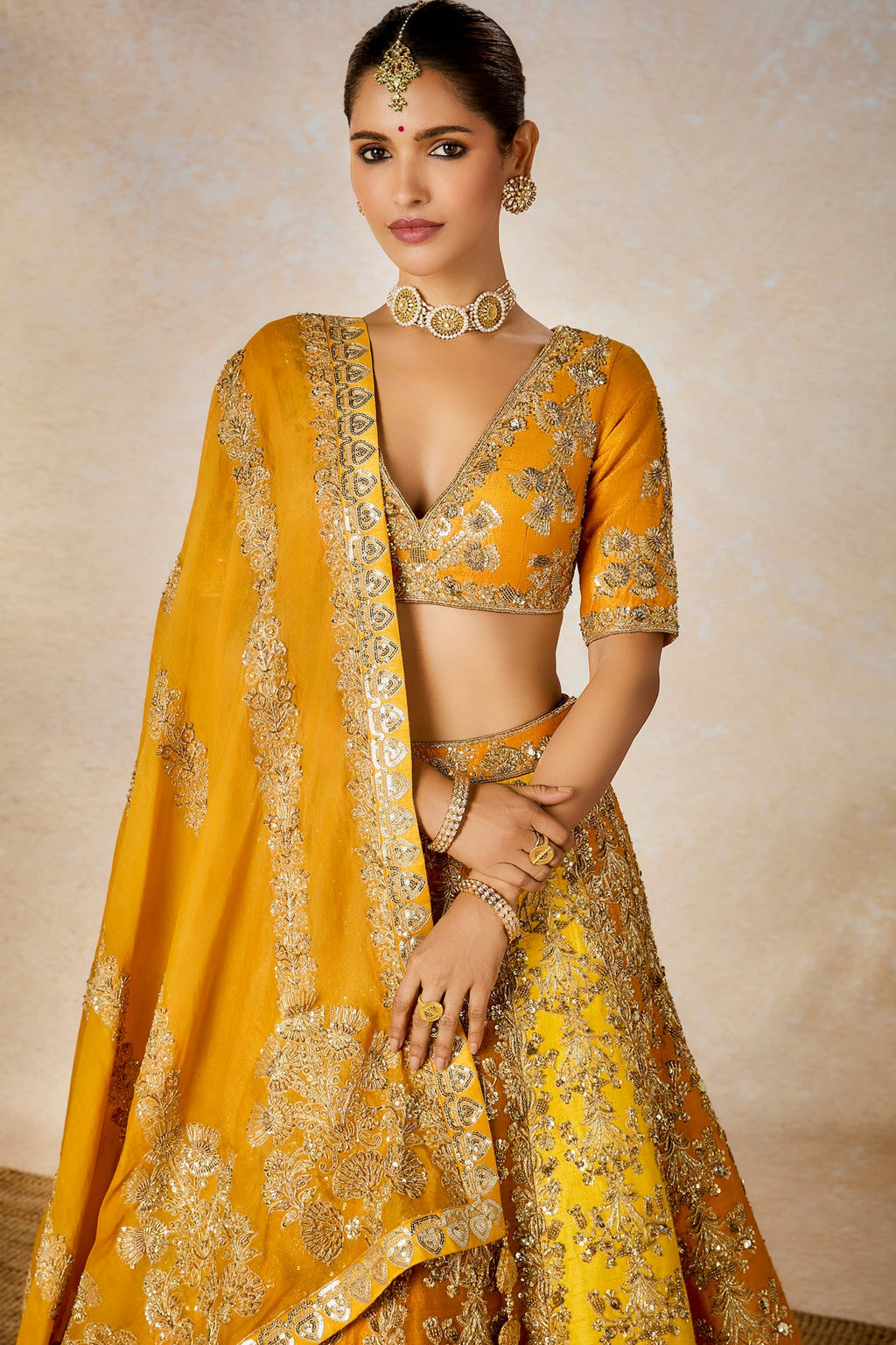 The Ghevar Lehenga