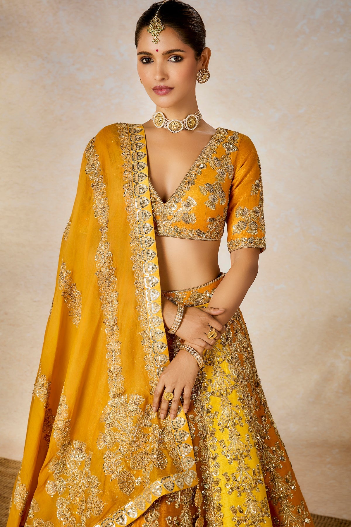 The Ghevar Lehenga