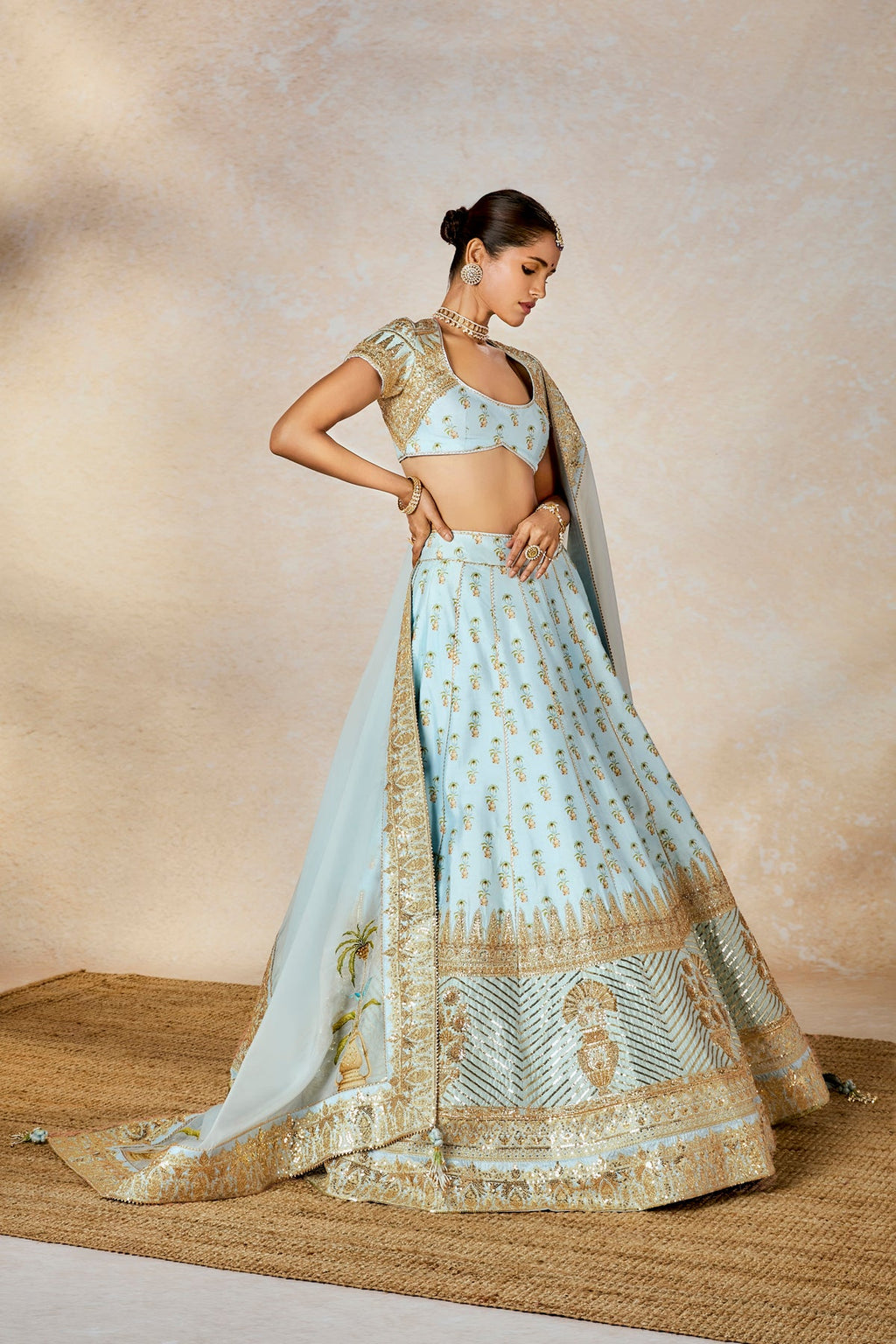 Aasman Lehenga