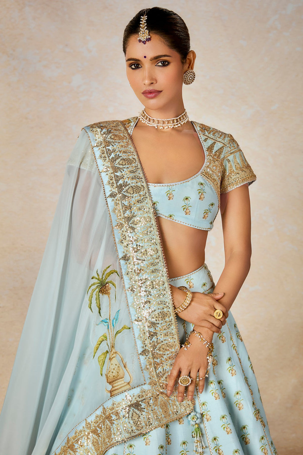 Aasman Lehenga