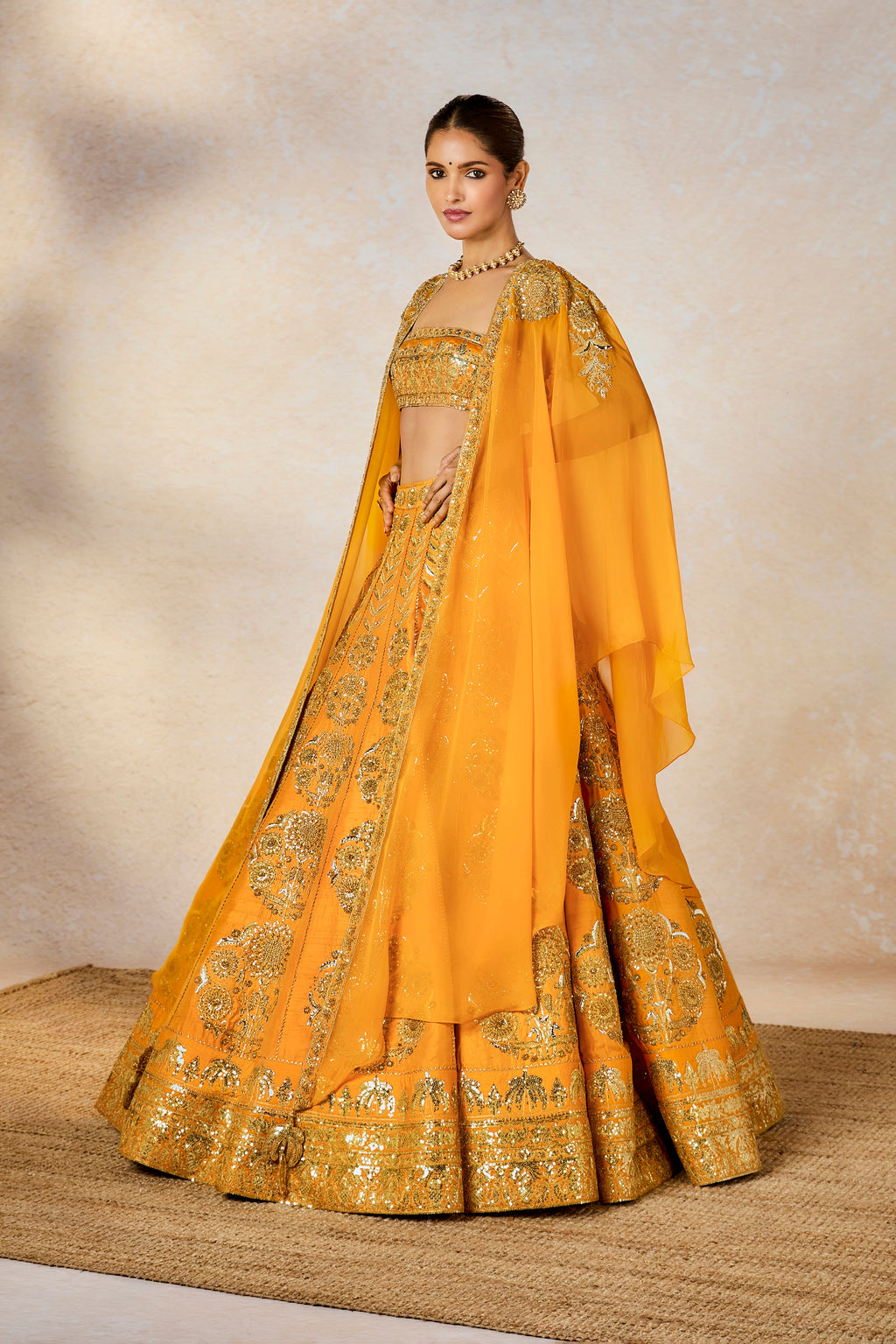 Motichur Cape Lehenga