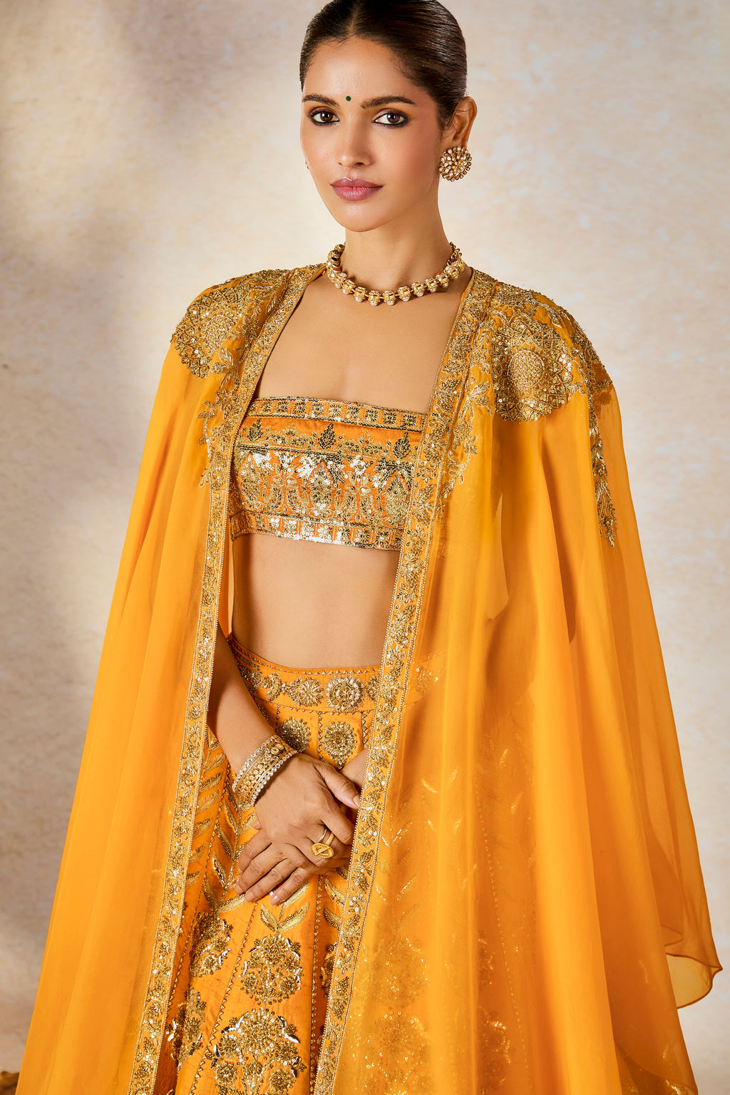 Motichur Cape Lehenga