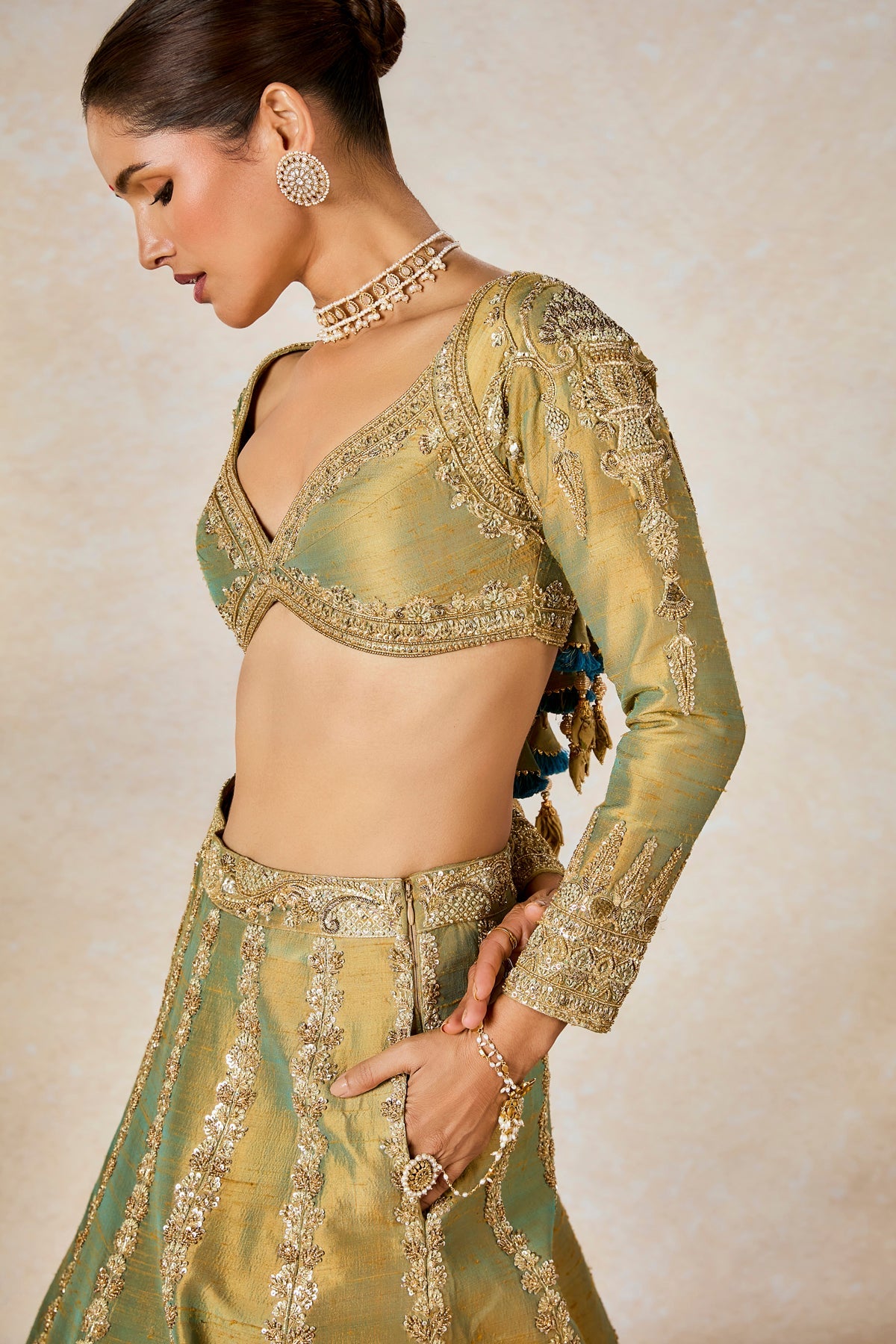 The Kesar Varak Lehenga