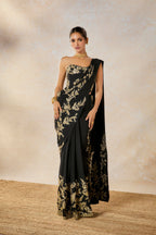 The Sunheri Bel Stitched Saree