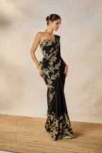 The Sunheri Bel Stitched Saree