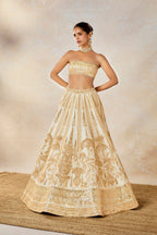 Malai Barfi Cape Lehenga