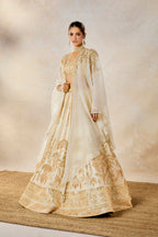 Malai Barfi Cape Lehenga