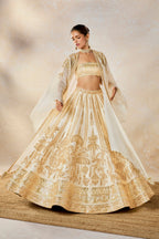 Malai Barfi Cape Lehenga