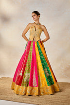 The Rainbow Barfi Lehenga
