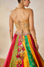 The Rainbow Barfi Lehenga