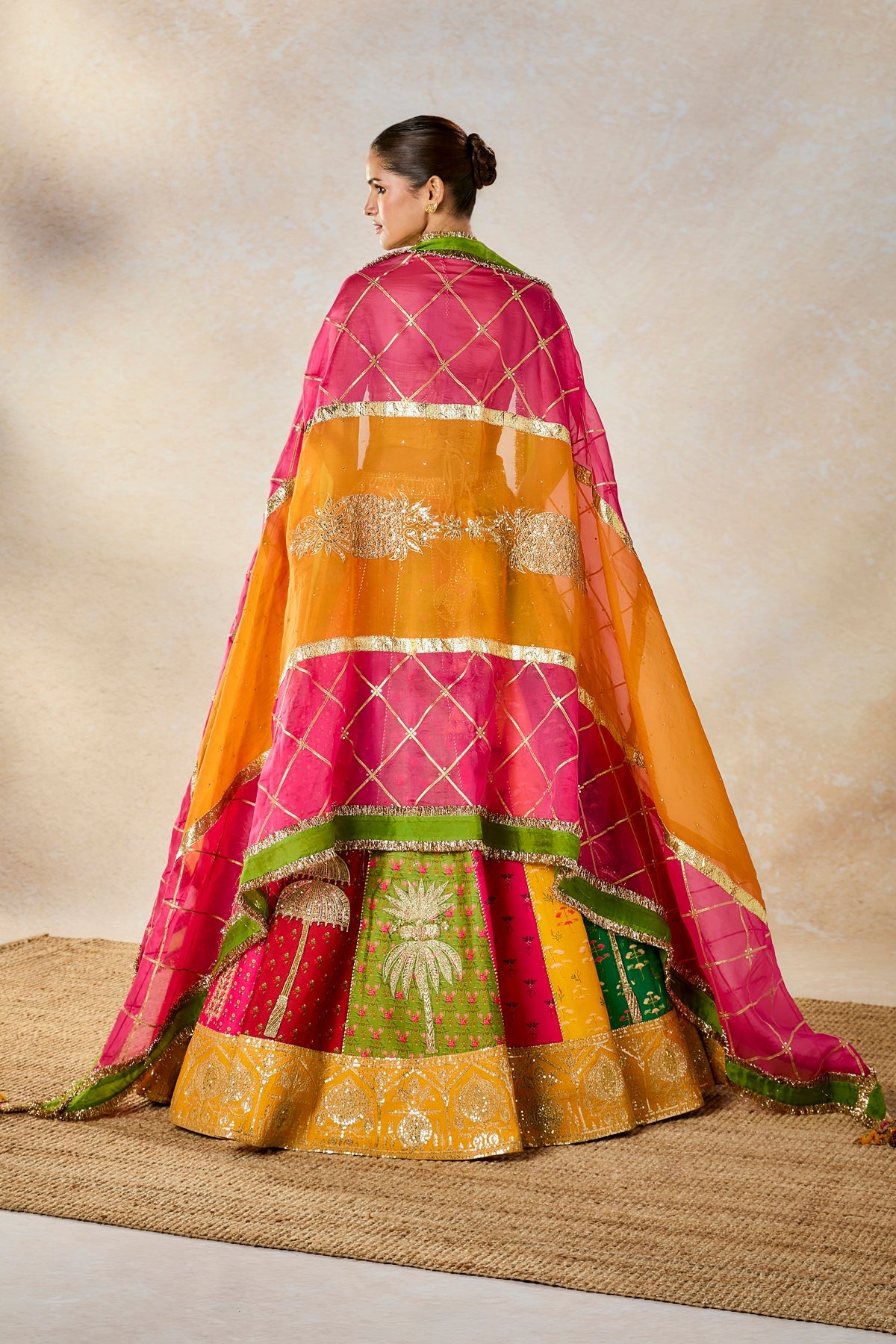 The Rainbow Barfi Lehenga