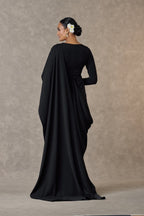 Black Son Chidiya Saree Gown