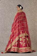 Maroon 'Anar-Phool' Lehenga Set