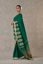 Dark green Son-Patti Saree