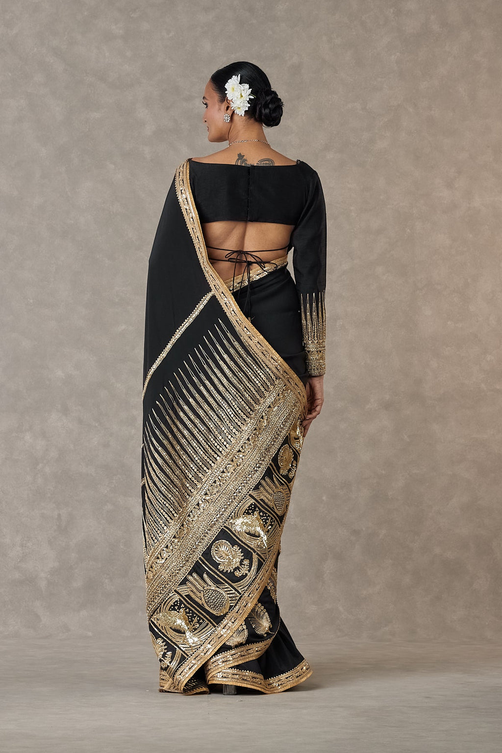 Black Son-Patti Saree