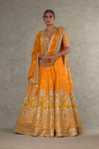 Rust Narangi-Bagh  Lehenga