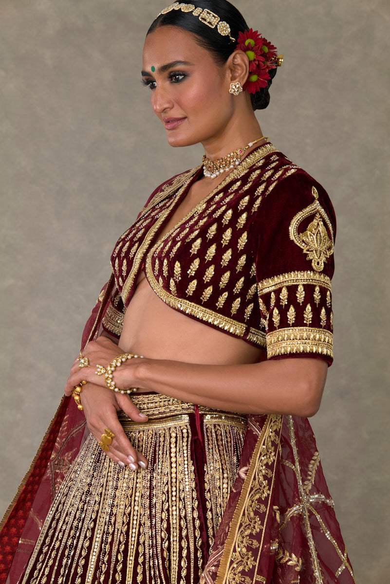 Wine Dil-Chidiya Lehenga