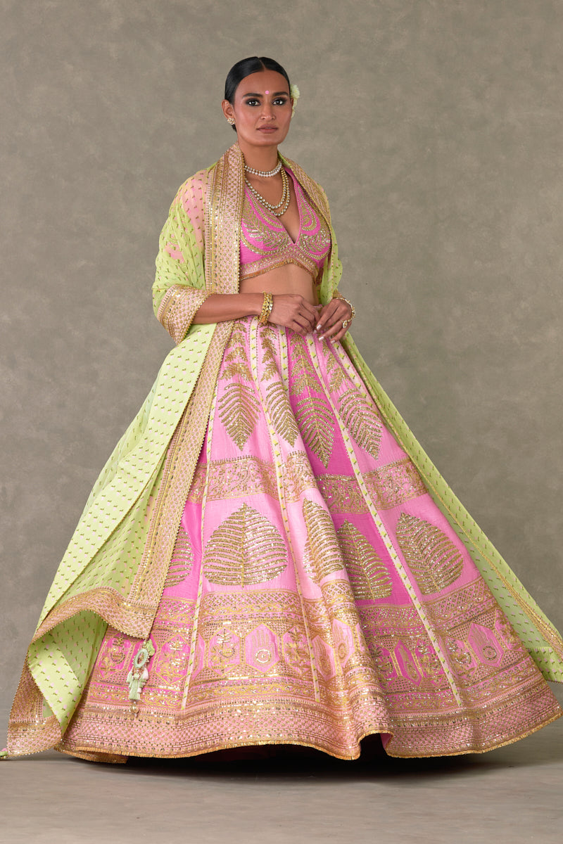 Barfi Pink ‘Paan-Patti’ lehenga