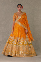Rust Narangi-Bagh  Lehenga