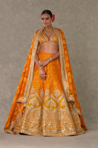 Rust Narangi-Bagh  Lehenga
