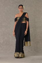 Black Neel- Kamal Corset Saree