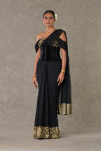 Black Neel- Kamal Corset Saree