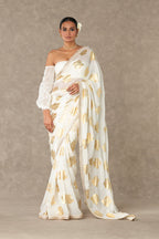 Ivory Gulaab Saree