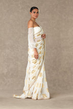 Ivory Gulaab Saree