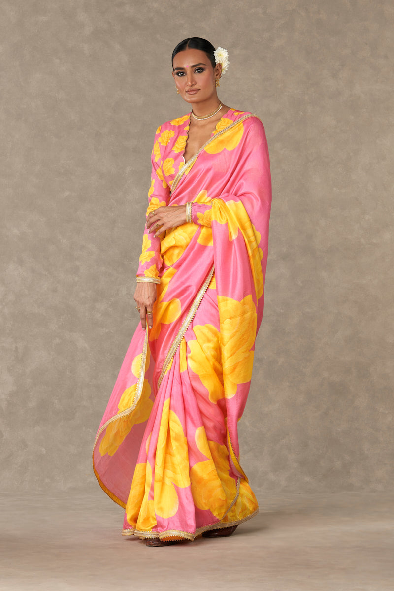 Pink Gulaab Saree