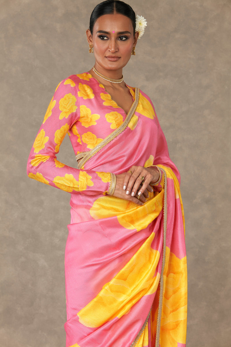 Pink Gulaab Saree