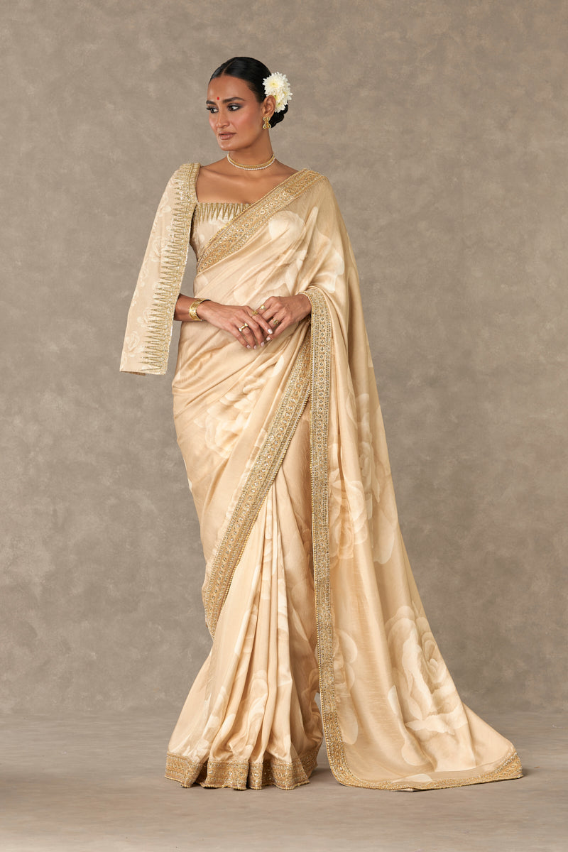 Beige Gulaab Saree