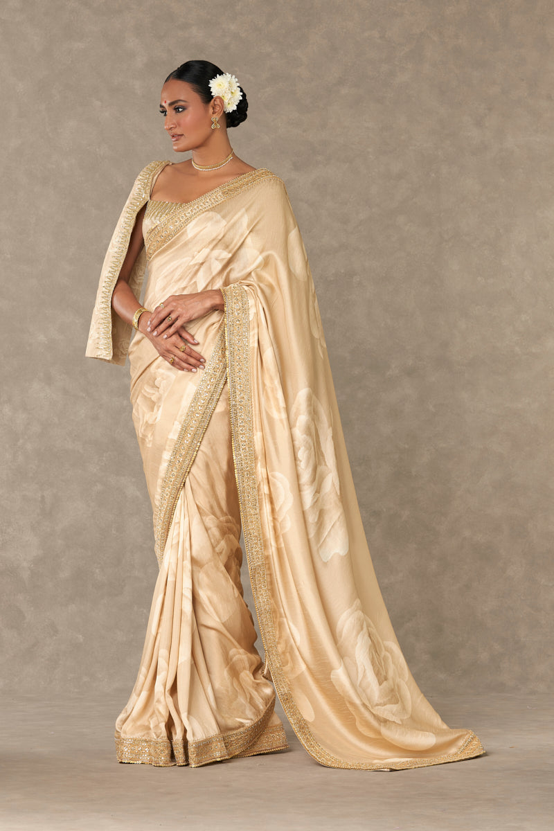 Beige Gulaab Saree