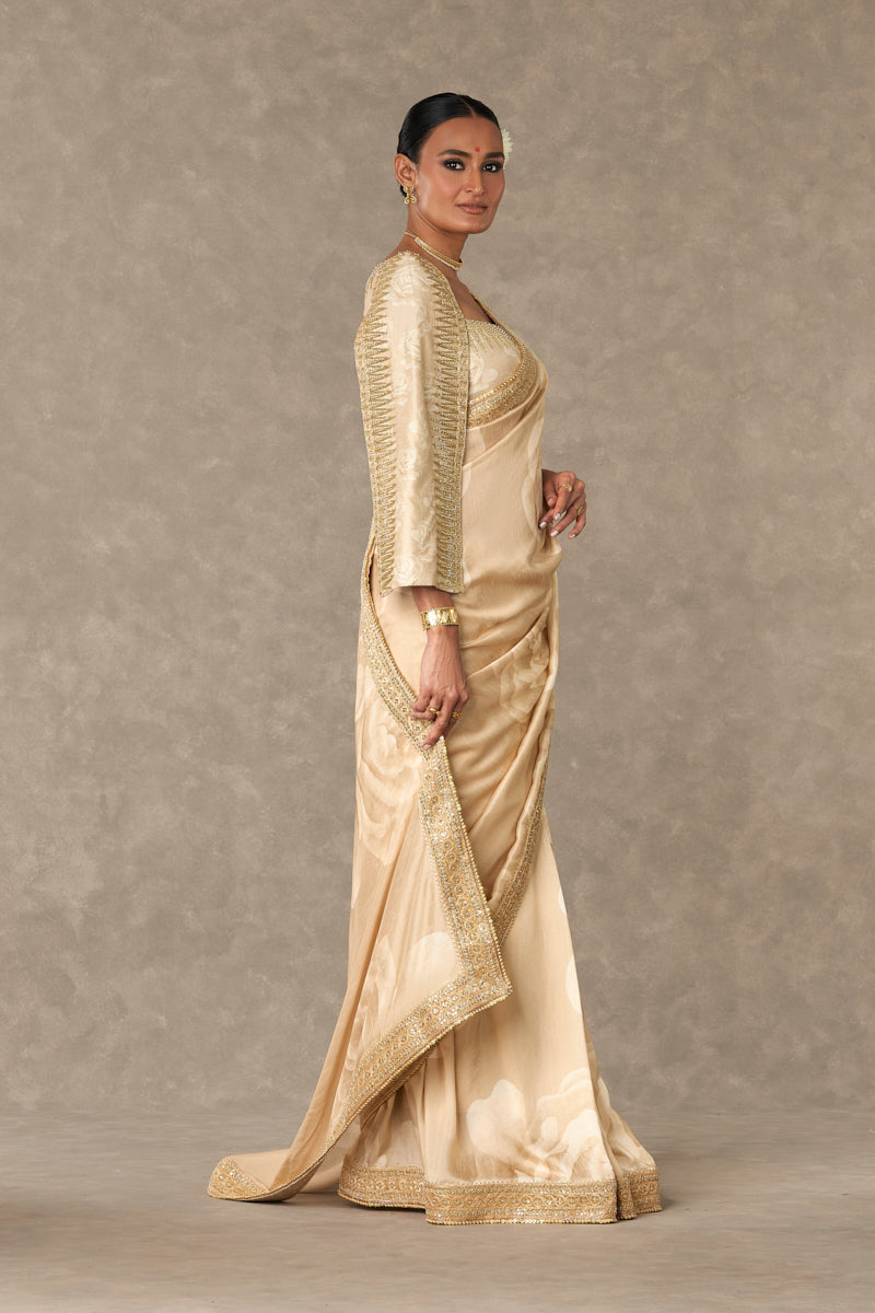 Beige Gulaab Saree