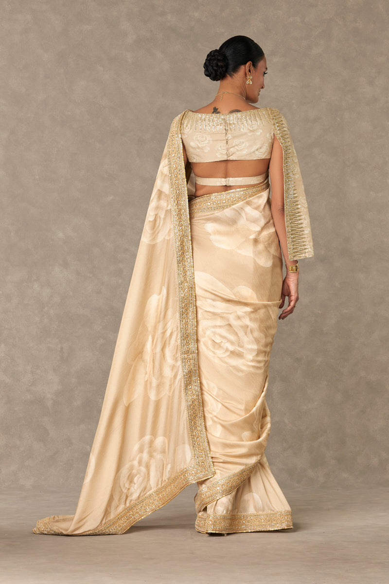 Beige Gulaab Saree