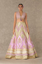 Lilac Anar-Phool Lehenga