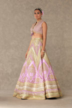 Lilac Anar-Phool Lehenga