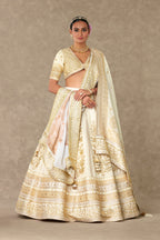 Ivory Neel-Kamal Lehenga Set
