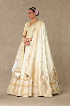 Ivory Neel-Kamal Lehenga Set